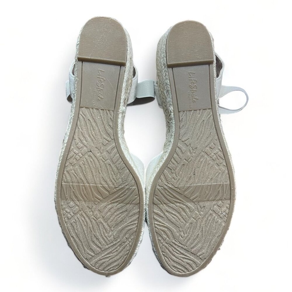 Life Stride Women's Kimmie Medium Espadrille Wedge Sandals, Size 9 M, New - Picture 8 of 9